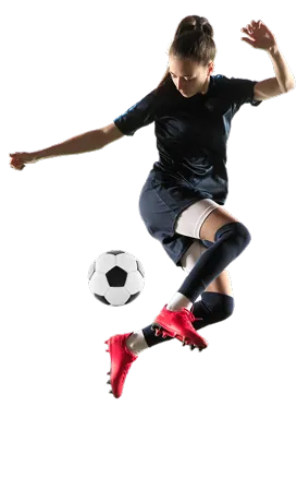 Joven futbolista construyendo su marca deportiva con Visorias